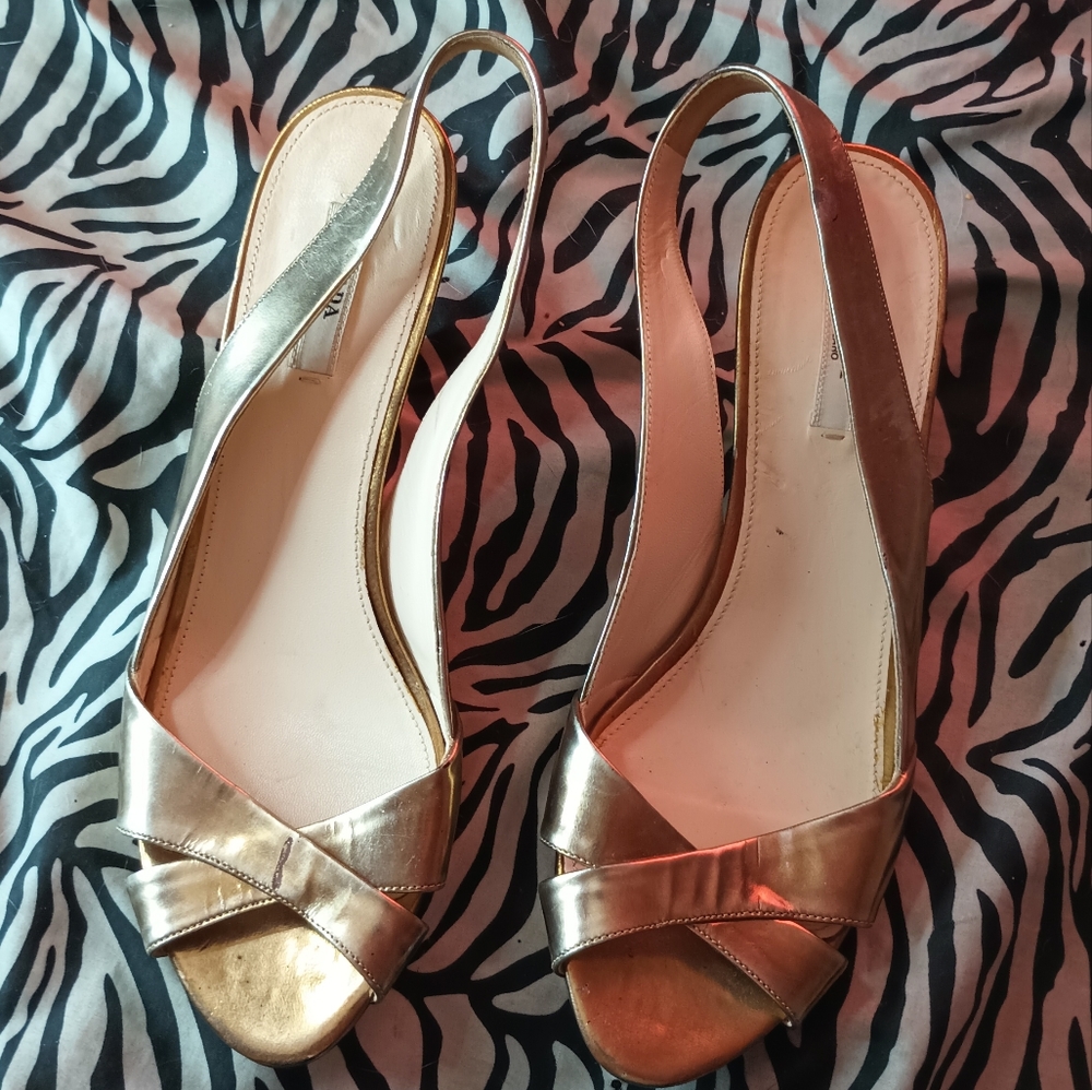 Gold Prada Shoes